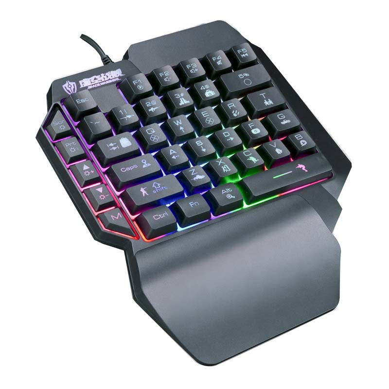 Eighteen Du F6 One-handed Keyboard Left-handed Manipulator Feel Small And Compact Mini Portable Mobile Phone Eat Chicken Artifact