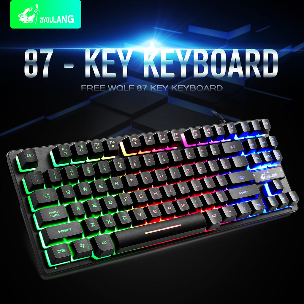 Free Wolf 87-key E-sports Game Manipulator Keyboard