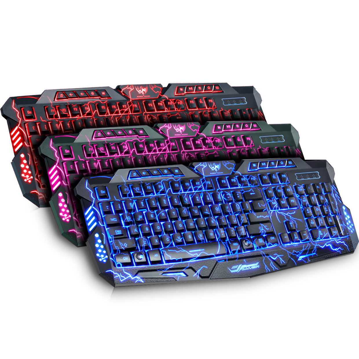 M200 Crack Edition Three-color Backlit Keyboard Game Game