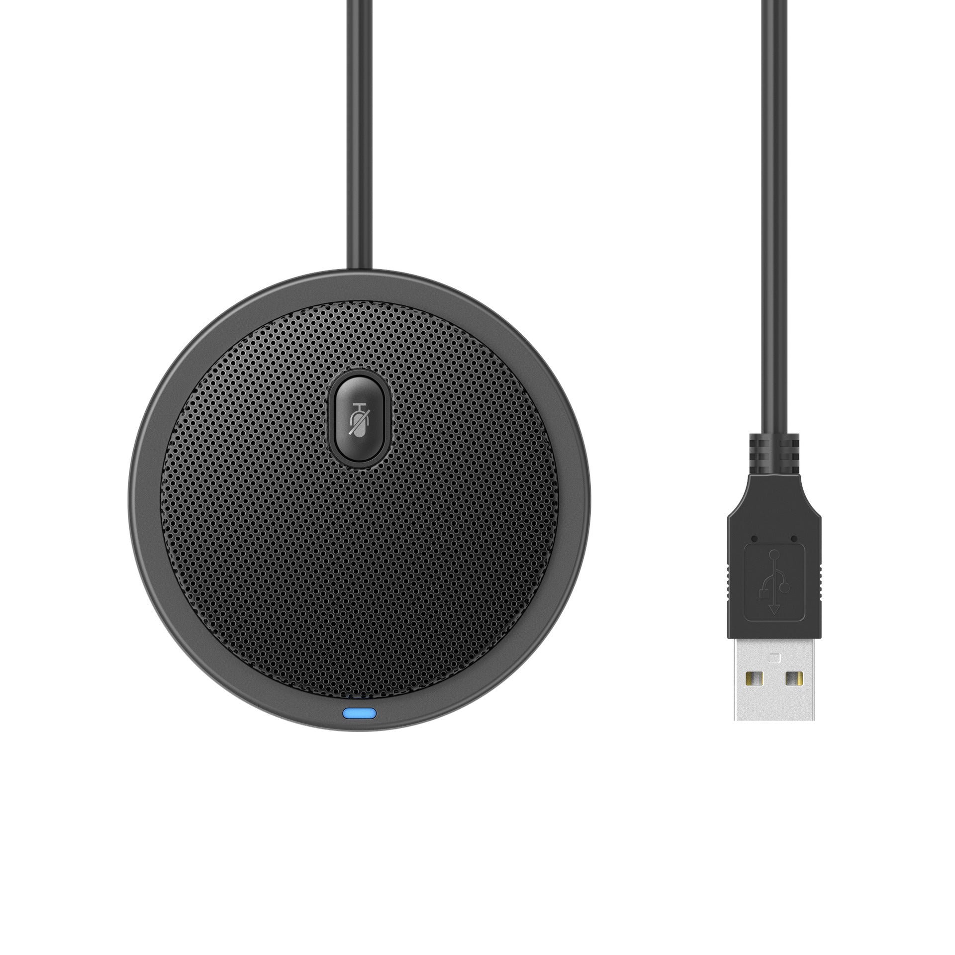 VIMCENT YM-200S M2 Wired 360 degree Pickup Audio Video Omnidirectional Microphone Conference Desktop Computer Black Microphone