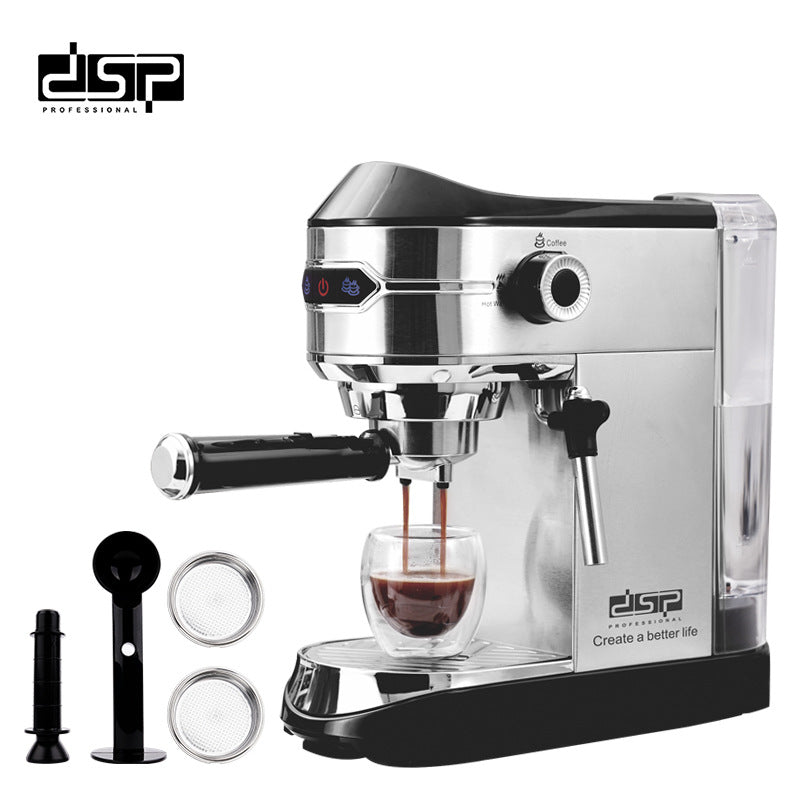Home Office Small Italian Concentrated Semi-automatic Steam Rod Milk Foaming Machine Integrated Coffee Machine
