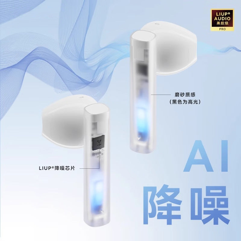 LIUP Luminous Quicksand New Non-sensitive Delay Active Noise Reduction Sports Game Bluetooth Headset For Apple Android