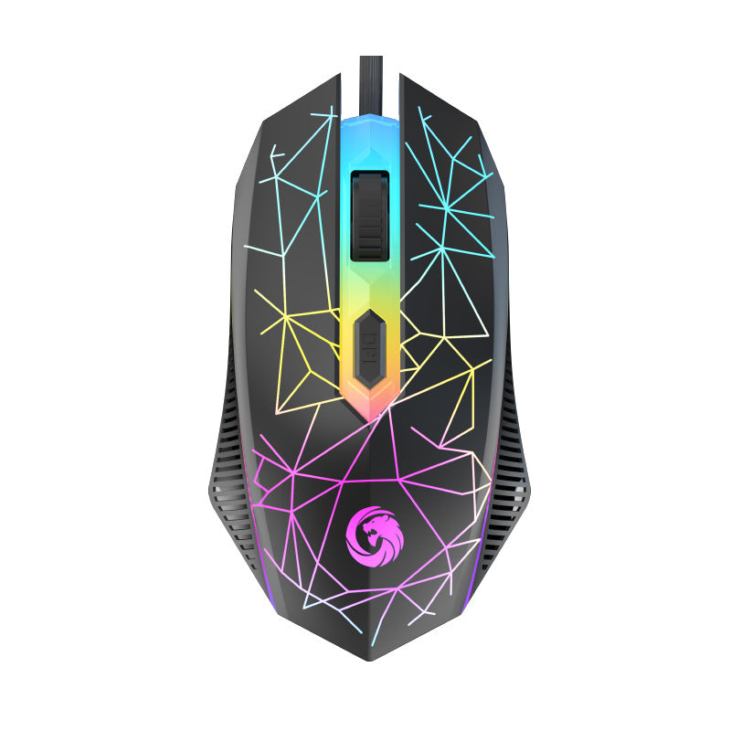 Cross-border Explosions P17 Wired Glare Game Usb Interface Eating Chicken Notebook Tablet Universal E-sports Mouse