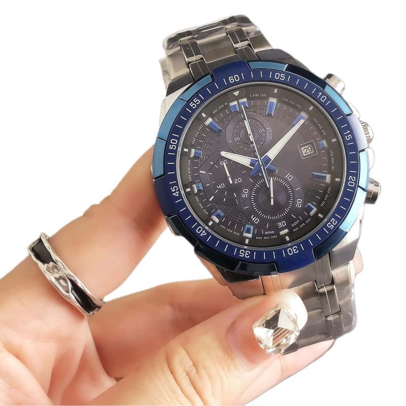 Multifunctional Six-Pin Chronograph Watch Men's Niche Light Luxury Large Dial Watch Men's 2025 Hot Style Retro Watch