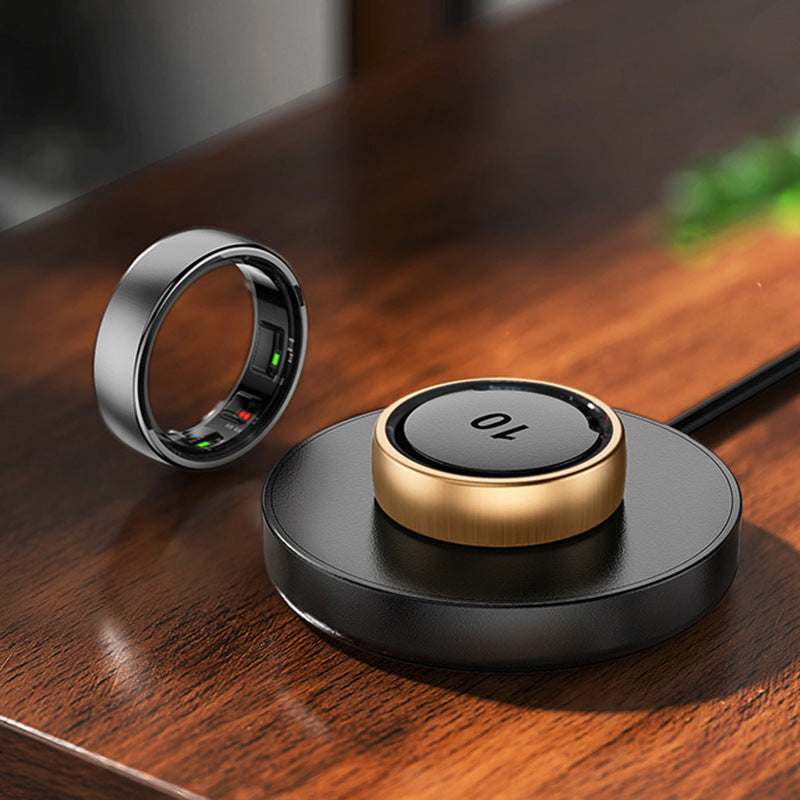 R10 Smart Ring Heart Rate Blood Oxygen Sleep Monitoring Step Meter Multi-function Smart Ring Wireless Charge