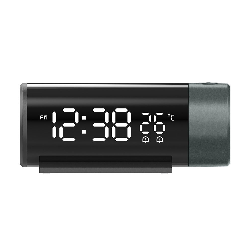Amazon Cross-border Projection Clock Hot Selling Alarm Clock USB Charging Electronic Clock Dual Alarm Clock Clock Time Temperature Projection