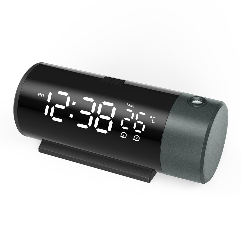 Amazon Cross-border Projection Clock Hot Selling Alarm Clock USB Charging Electronic Clock Dual Alarm Clock Clock Time Temperature Projection