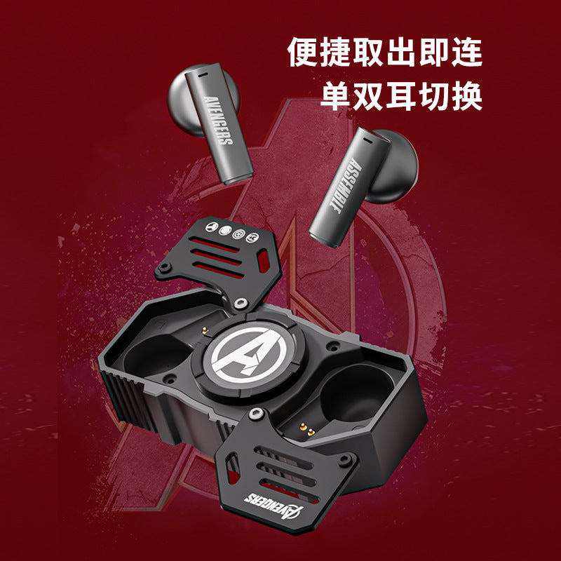 New Marvel Genuine Metal Bluetooth Headset Fingertip Gyro Wireless In-Ear Ultra-Long Battery Life Sound Quality Noise Canceling Sports