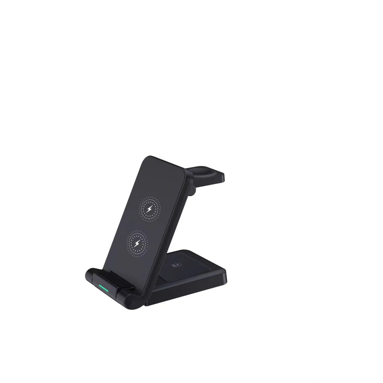 New Folding Wireless Charging Three-In-One Stand, Wireless Charging For Mobile Phones, Watches And Earphones, Small Size