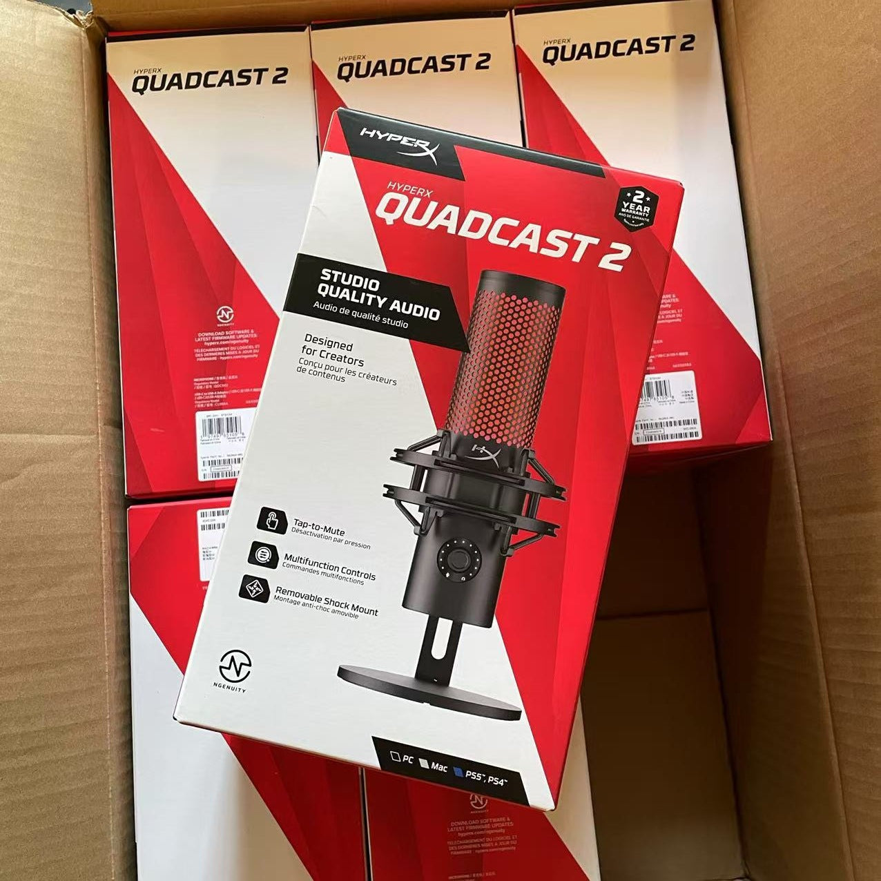 HyperX Quadcast 2 S Extremely Unknown Sound Wave 2RGB Magic Computer USB Game Microphone Microphone