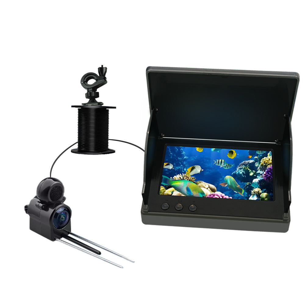 4.3/5 English And Russian Visual Fish Finder Temperature Sensing Deep HD Fishing Night Vision Underwater Camera Anchor Fish Display