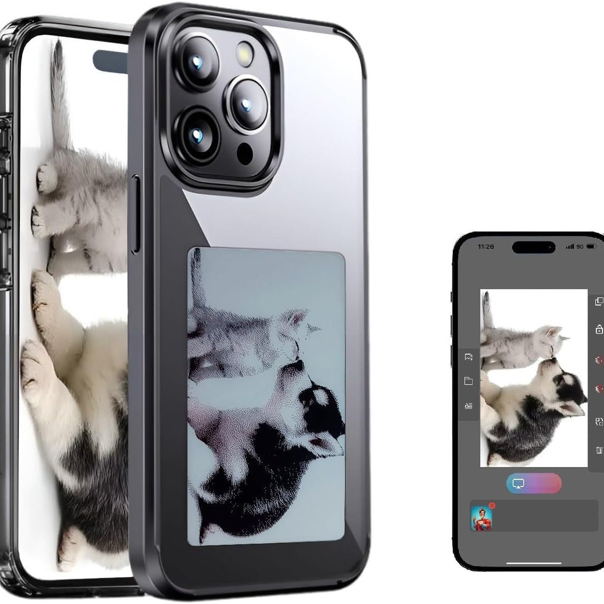 Suitable For IPhone16NFC Ink Screen Four-color Mobile Phone Case IPhone131415 DIY Custom Mobile Phone Case