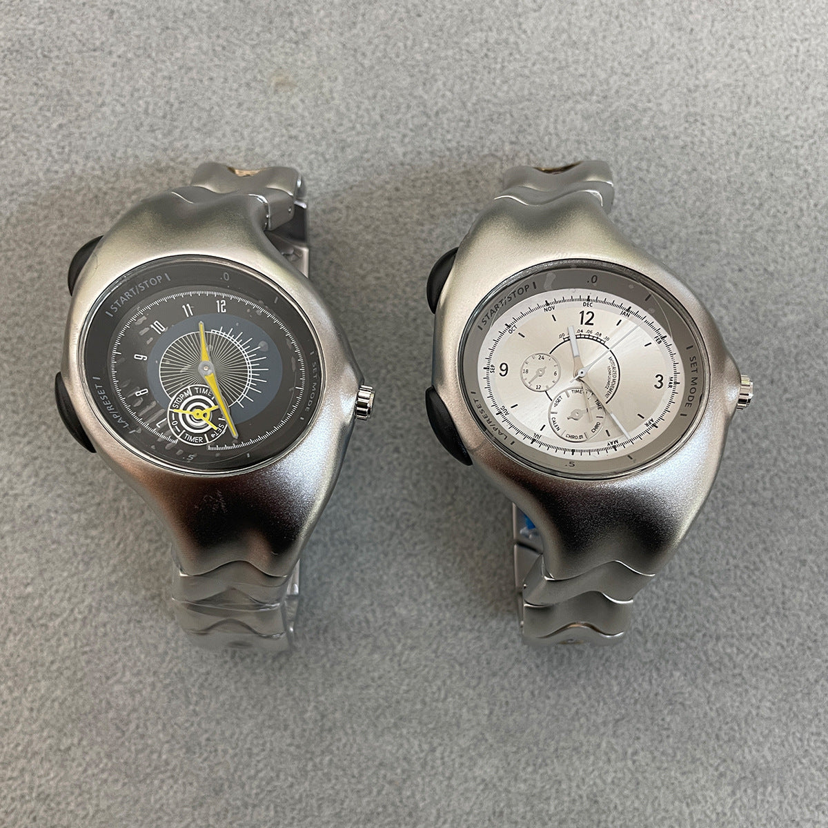 Middle-aged Y2k Original Non-mechanical Watch Twisted Retro Fashion High-end Ins Niche Quartz Watch