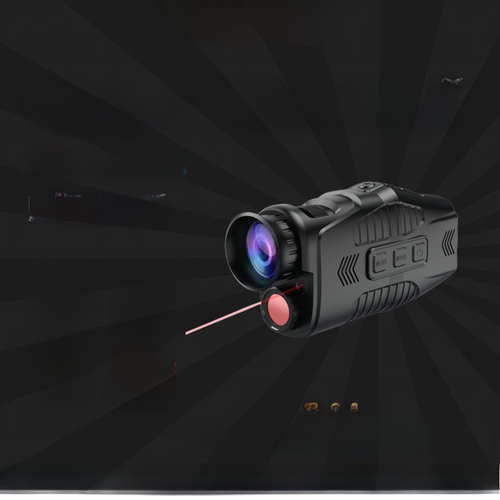 All-black Visual Camera Video HD Single-barrel Night Vision Device Day And Night Dual-use With Screen Compact R11