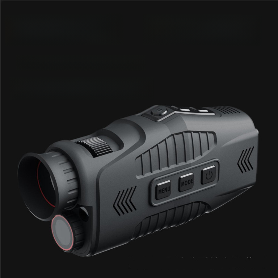 All-black Visual Camera Video HD Single-barrel Night Vision Device Day And Night Dual-use With Screen Compact R11