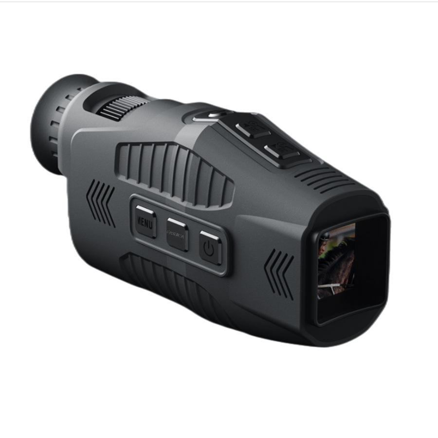 All-black Visual Camera Video HD Single-barrel Night Vision Device Day And Night Dual-use With Screen Compact R11